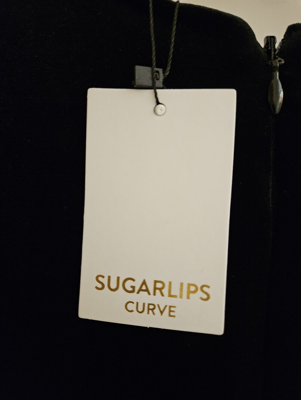 Sugarlips Curve Black Velvet Rhinestone Bow Mini Dress 3X NWT - Picture 4 of 4